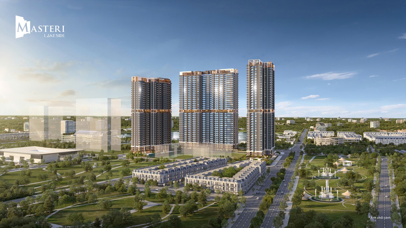 Phối cảnh tổng thể Masteri Lakeside Vinhomes Ocean Park